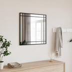 Espejo de pared arco de hierro negro 100x110 cm