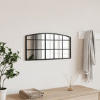 Espejo de pared arco de hierro negro 100x110 cm