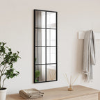 Espejo de pared arco de hierro negro 100x110 cm
