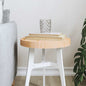 Tablero de mesa redondo madera maciza de pino blanco Ø30x3 cm