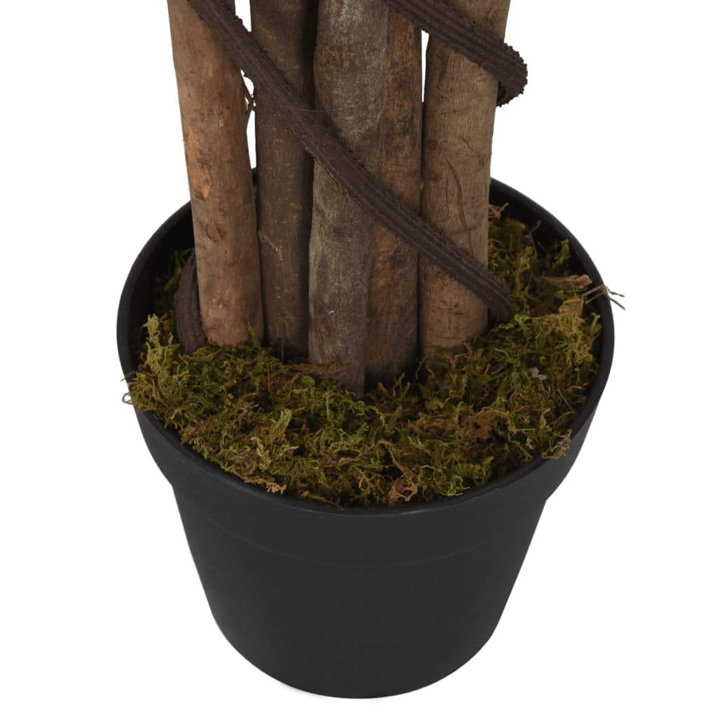Higuera de hojas de violín artificial 134 hojas verde 80 cm