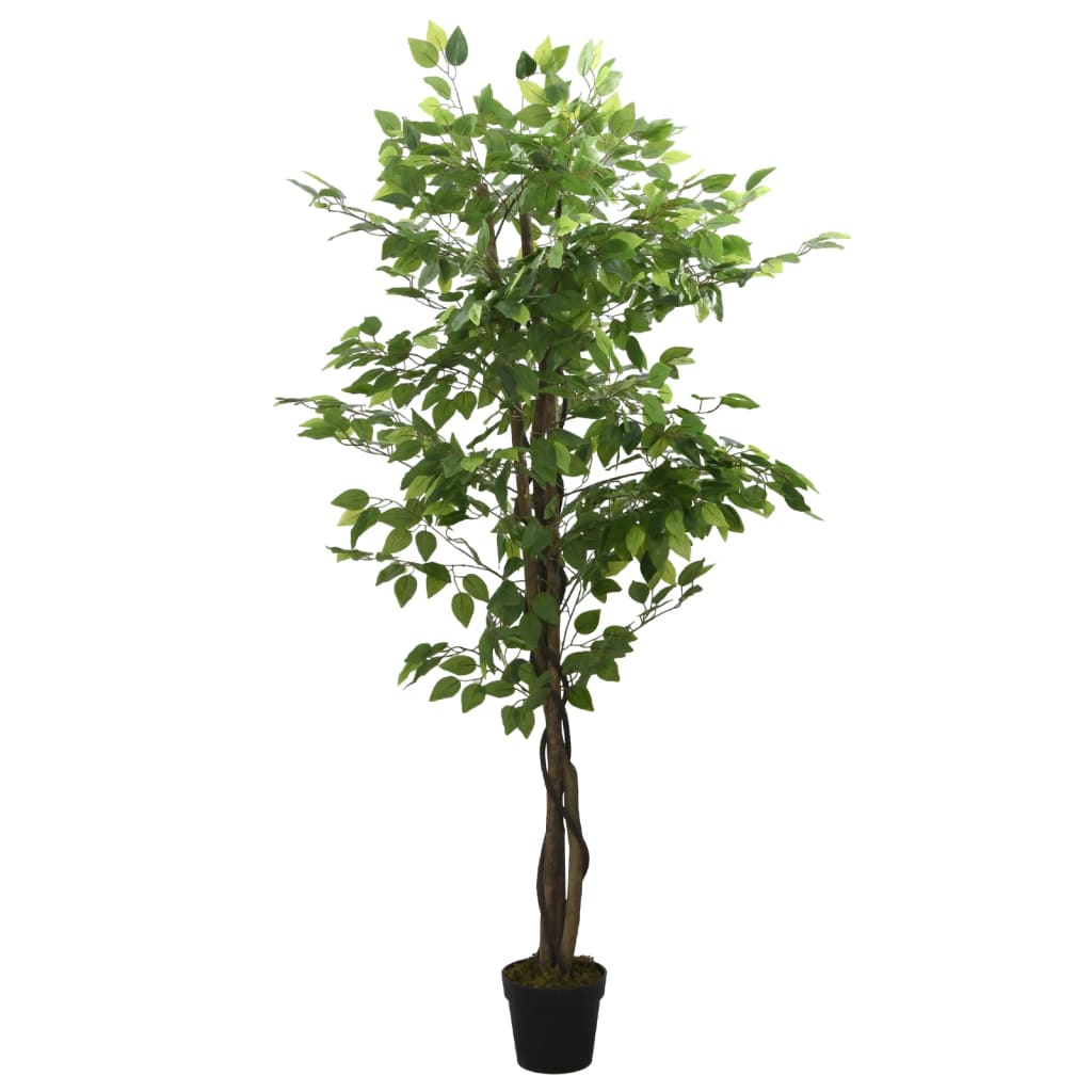 Árbol ficus artificial 30 hojas verde 125 cm