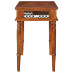Escritorio con cajón madera maciza de acacia 110x50x76 cm