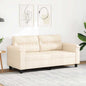 2-seater sofa, cushions and pillows light grey velvet 140 cm