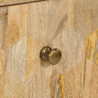 Cajonera de madera maciza de mango 70x35x70 cm