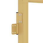 Golden interior door tempered glass and aluminum 76x201.5cm
