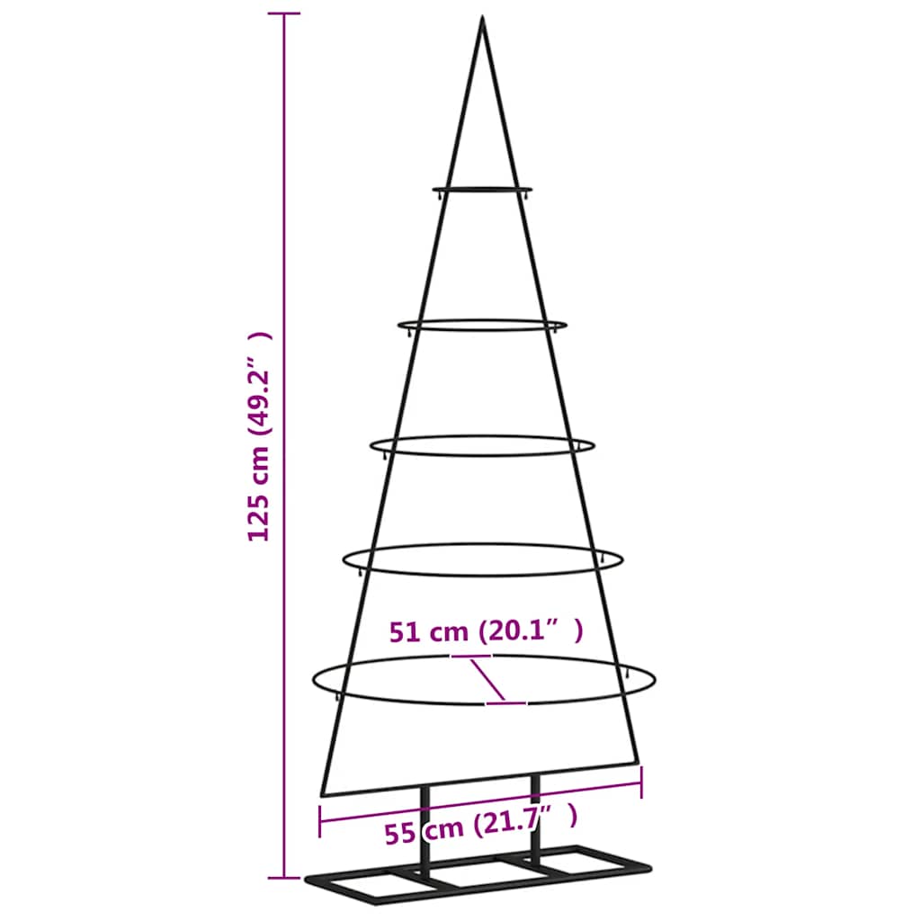 | Árbol de Navidad de metal | con soporte 125 cm