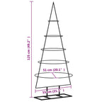 | Árbol de Navidad de metal | con soporte 125 cm