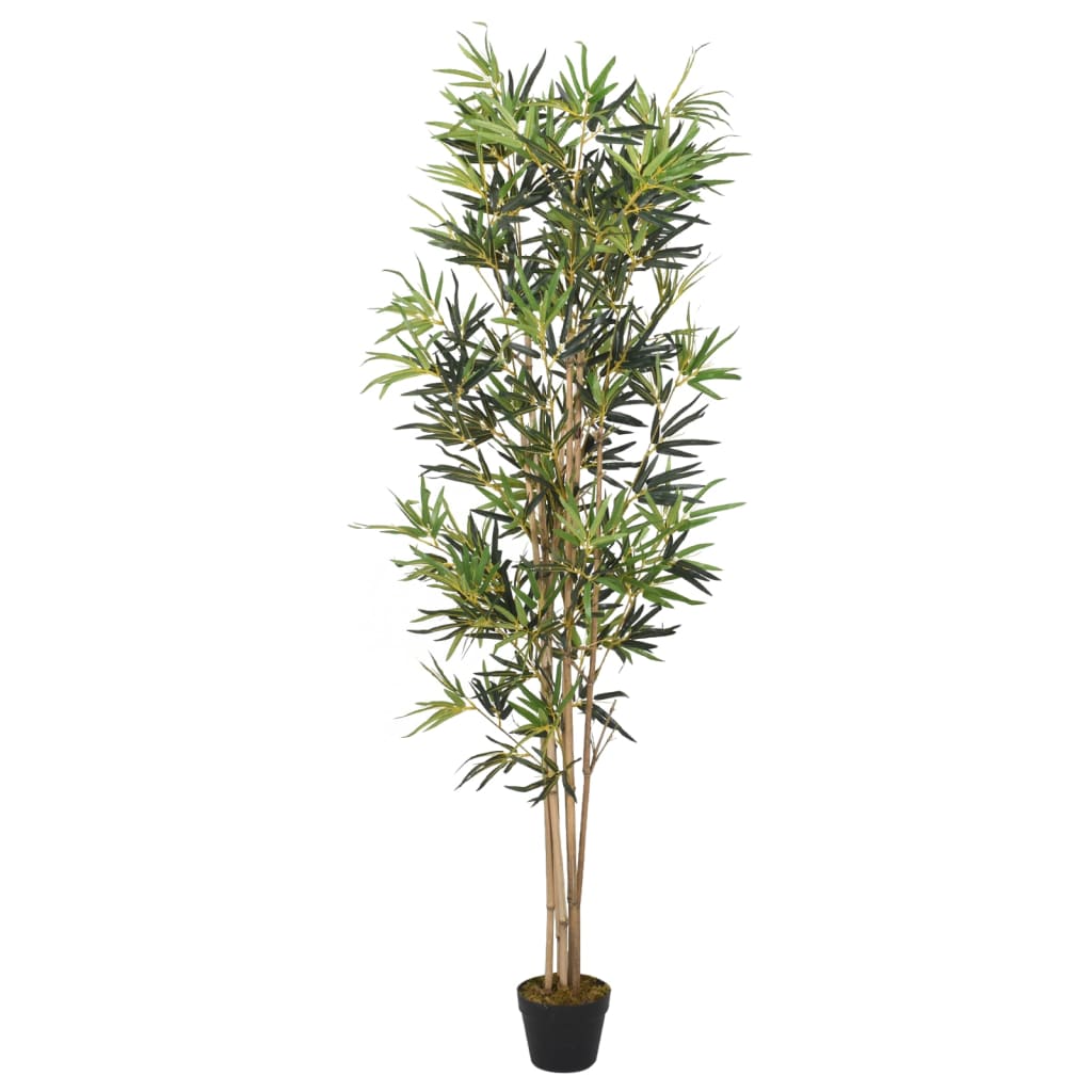 Árbol de bambú artificial con 1095 hojas verde 150 cm