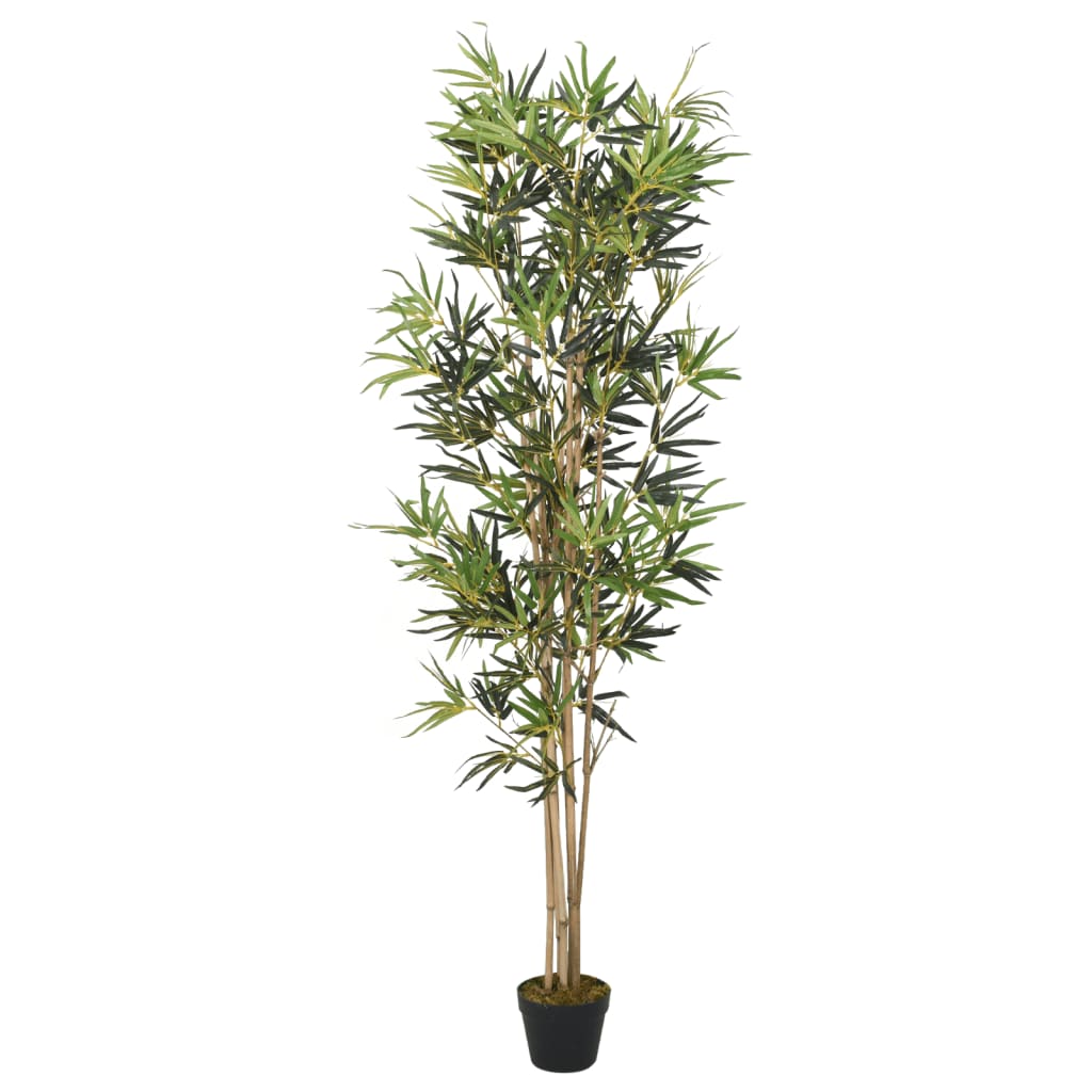 Árbol de bambú artificial con 1095 hojas verde 150 cm
