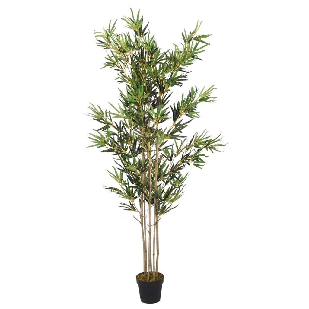 Árbol de bambú artificial con 1095 hojas verde 150 cm