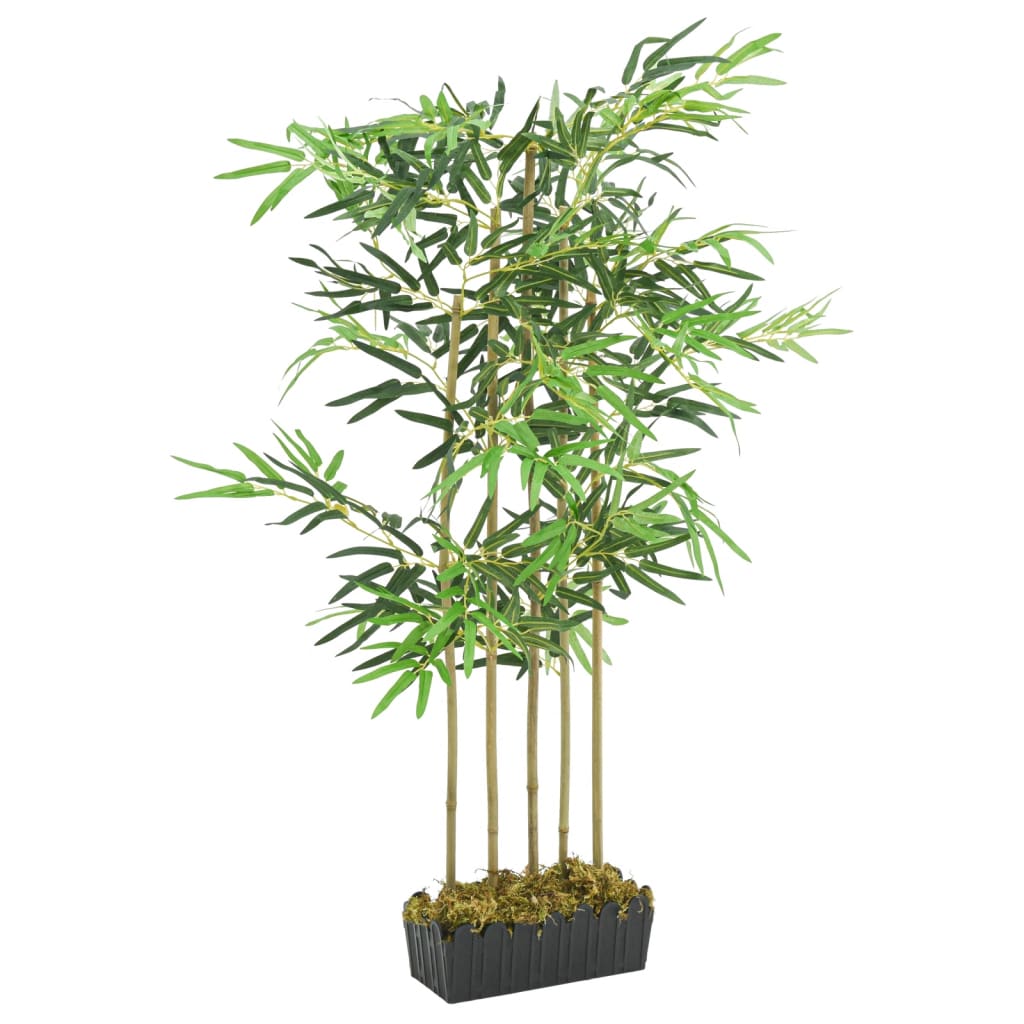 Árbol de bambú artificial con 1095 hojas verde 150 cm