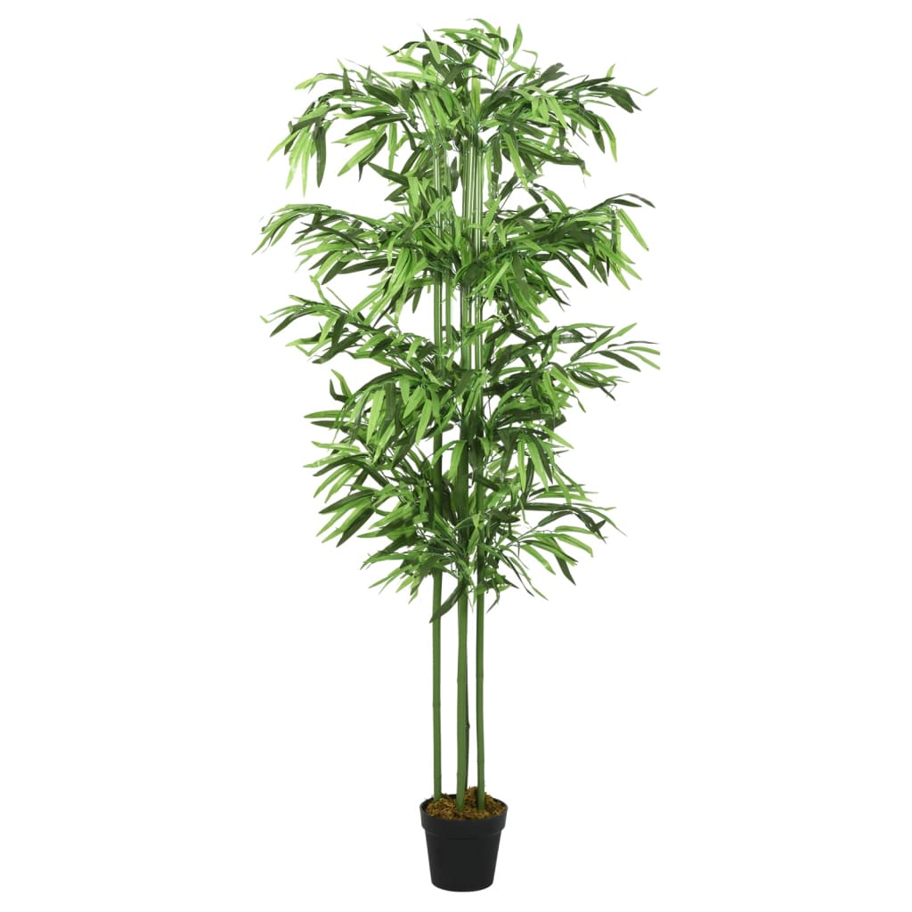 Árbol de bambú artificial con 1095 hojas verde 150 cm