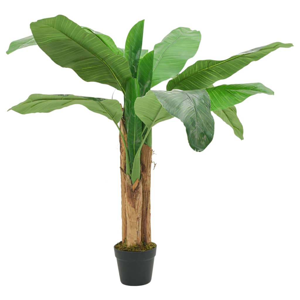 Árbol de plátano artificial 18 hojas verde 150 cm