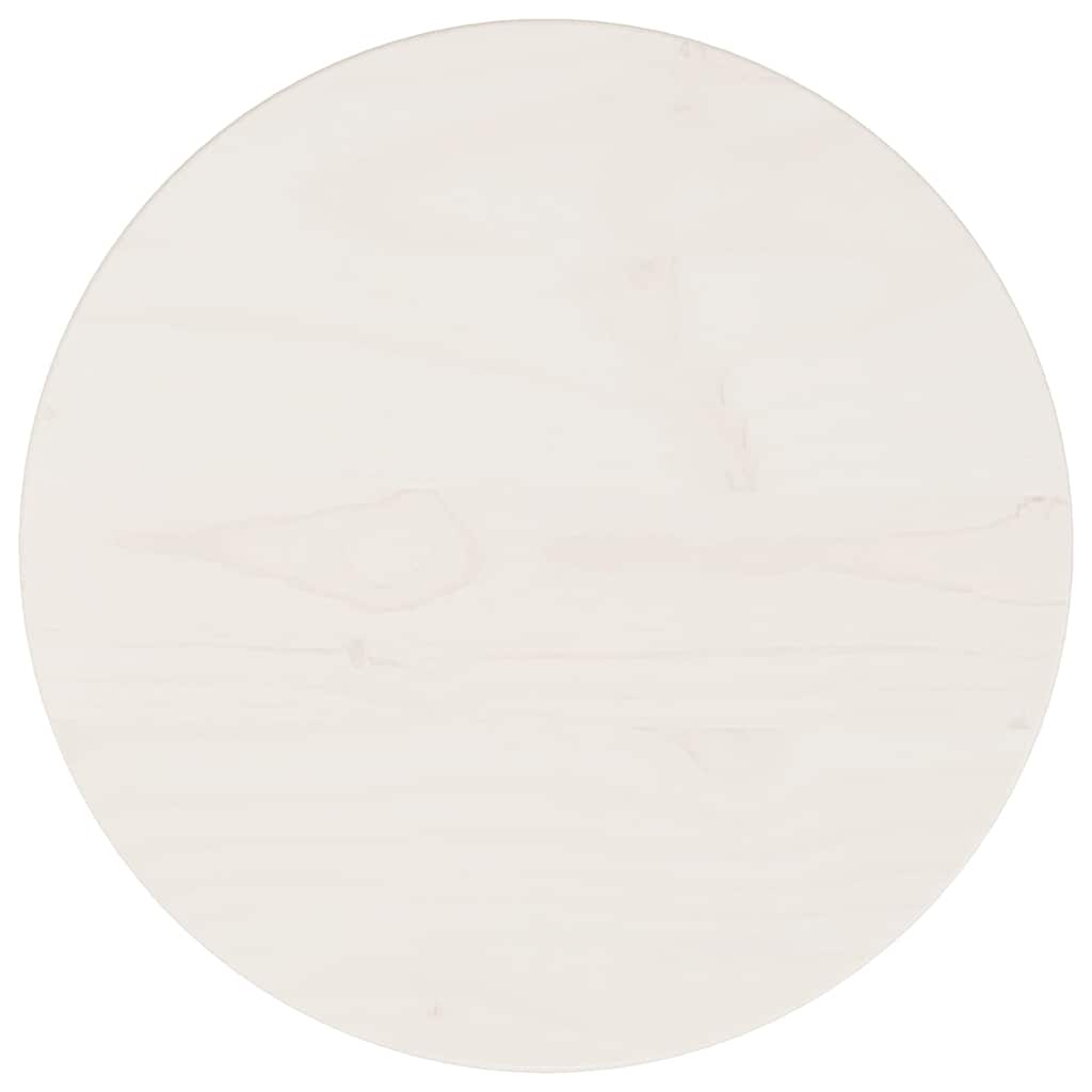 Tablero de mesa redondo madera maciza de pino blanco Ø30x3 cm