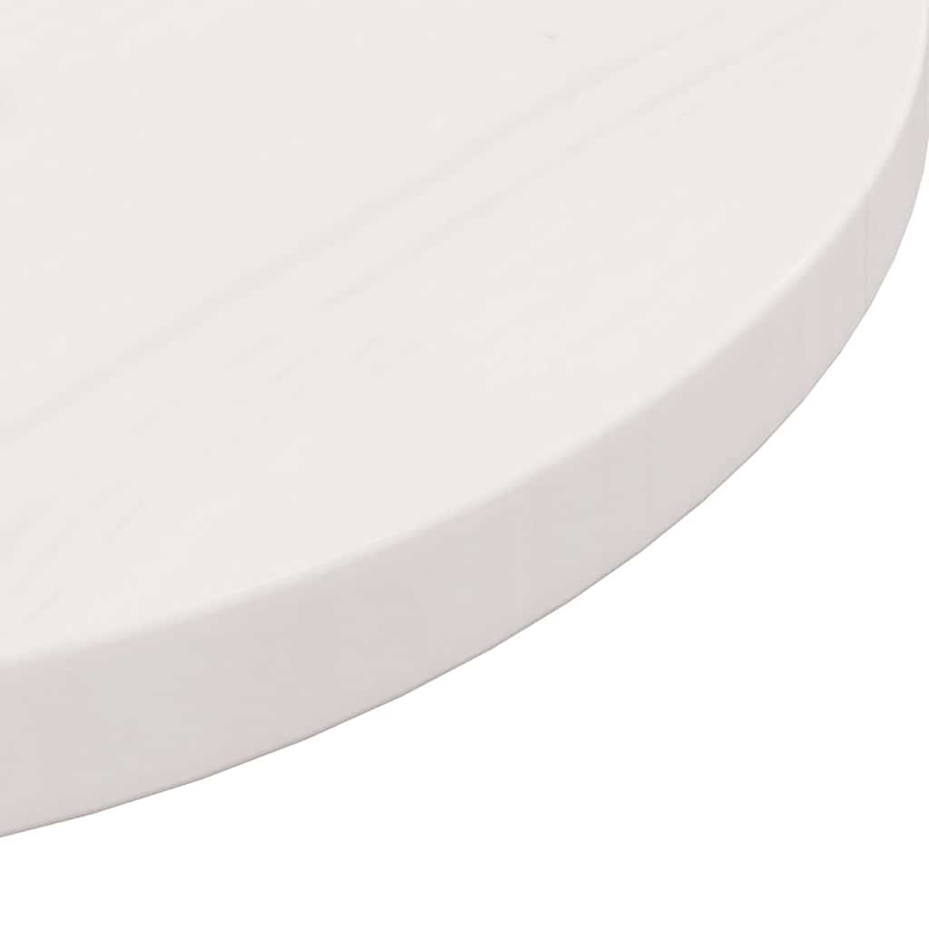 Tablero de mesa redondo madera maciza de pino blanco Ø30x3 cm