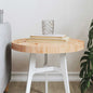 Tablero de mesa redondo madera maciza de pino blanco Ø30x3 cm