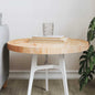 Tablero de mesa redondo madera maciza de pino blanco Ø30x3 cm