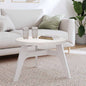 Tablero de mesa redondo madera maciza de pino blanco Ø30x3 cm