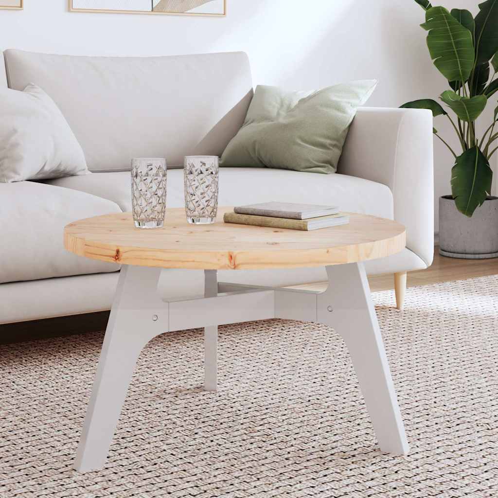 Tablero de mesa redondo madera maciza de pino blanco Ø30x3 cm