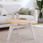 Tablero de mesa redondo madera maciza de pino blanco Ø30x3 cm