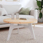 Tablero de mesa redondo madera maciza de pino blanco Ø30x3 cm