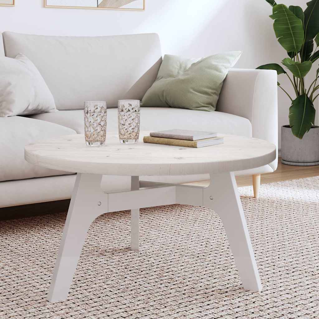 Tablero de mesa redondo madera maciza de pino blanco Ø30x3 cm