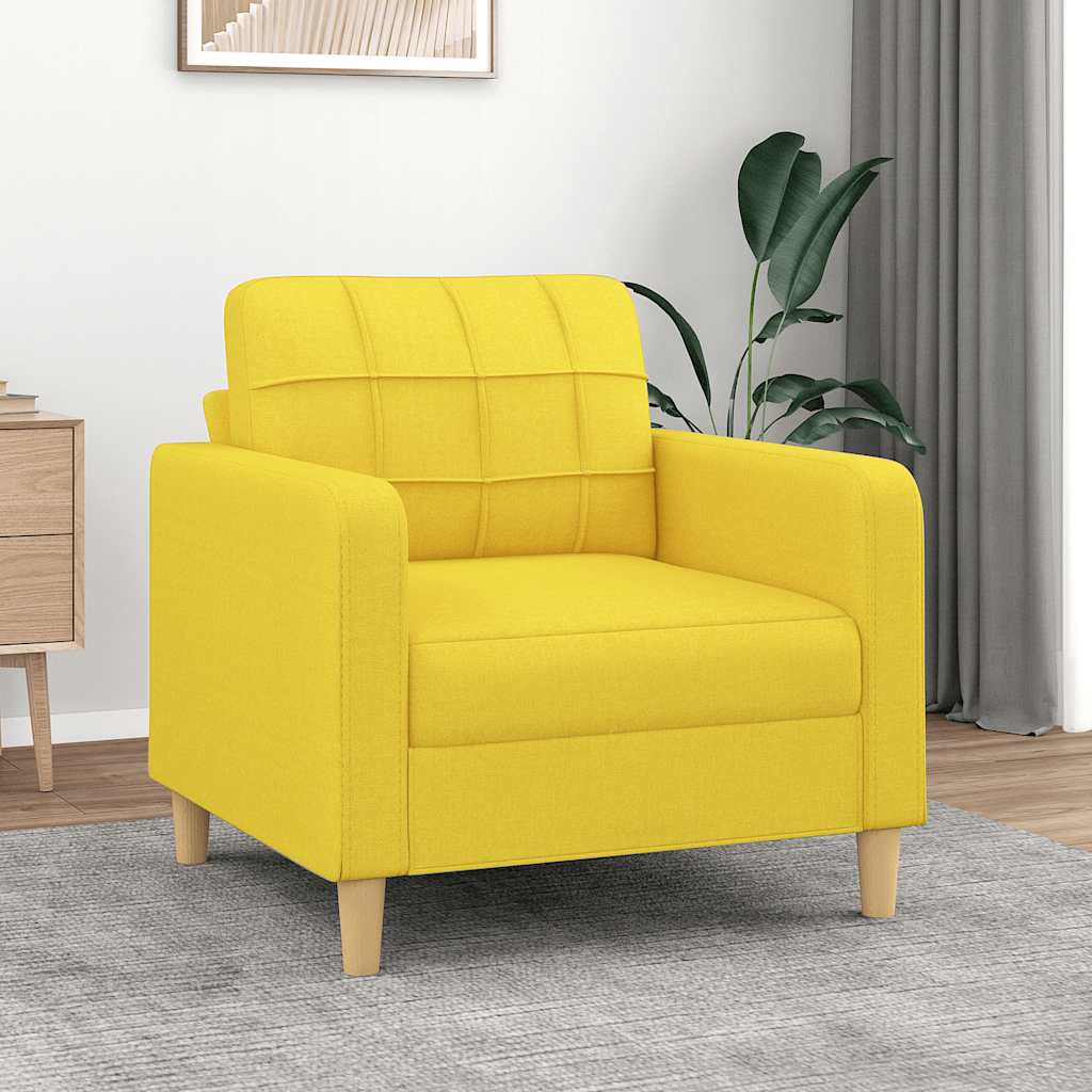 Sillón de cuero sintético de ante marrón