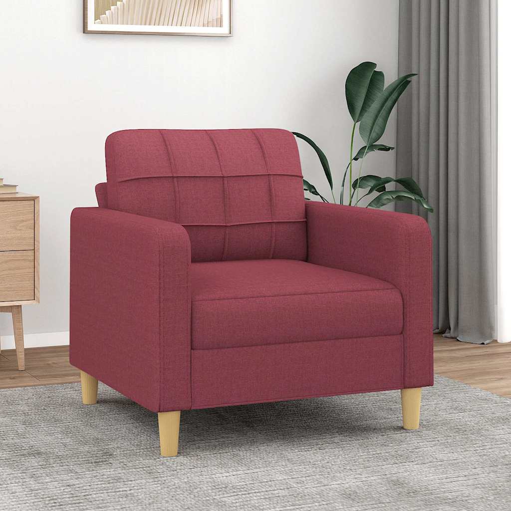 Sillón de cuero sintético de ante marrón