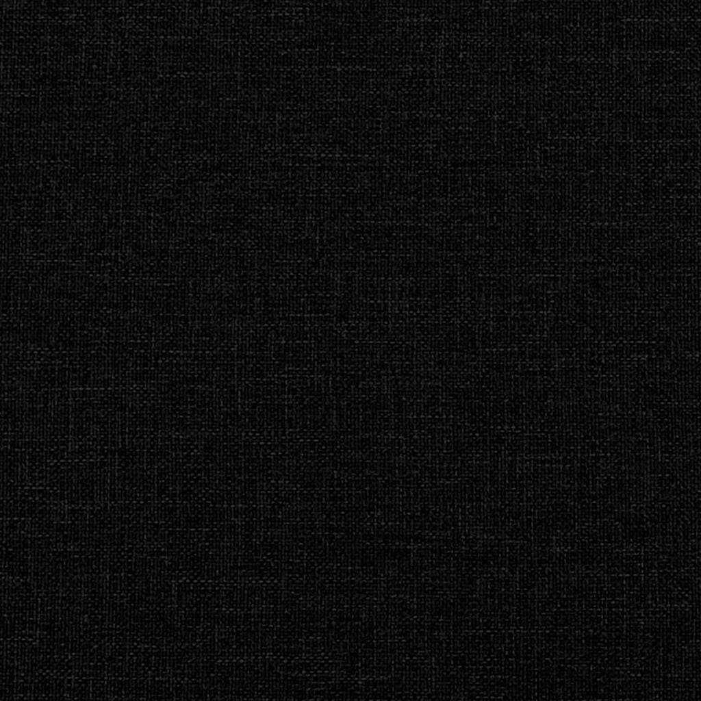 Sofá de 3 plazas de tela negro 180 cm