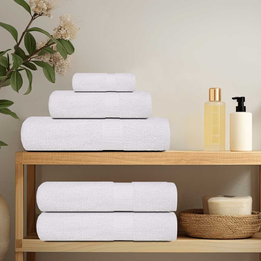 Toallas de ducha FROGN 10 uds blanco 70x140 cm 360 g/m²