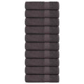 Toallas de mano FROGN 10 uds antracita 50x100 cm 360 g/m²