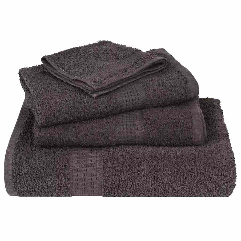 Toallas de mano FROGN 10 uds antracita 50x100 cm 360 g/m²