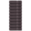 Toallas de baño FROGN 10 uds antracita 100x150 cm 360 g/m²
