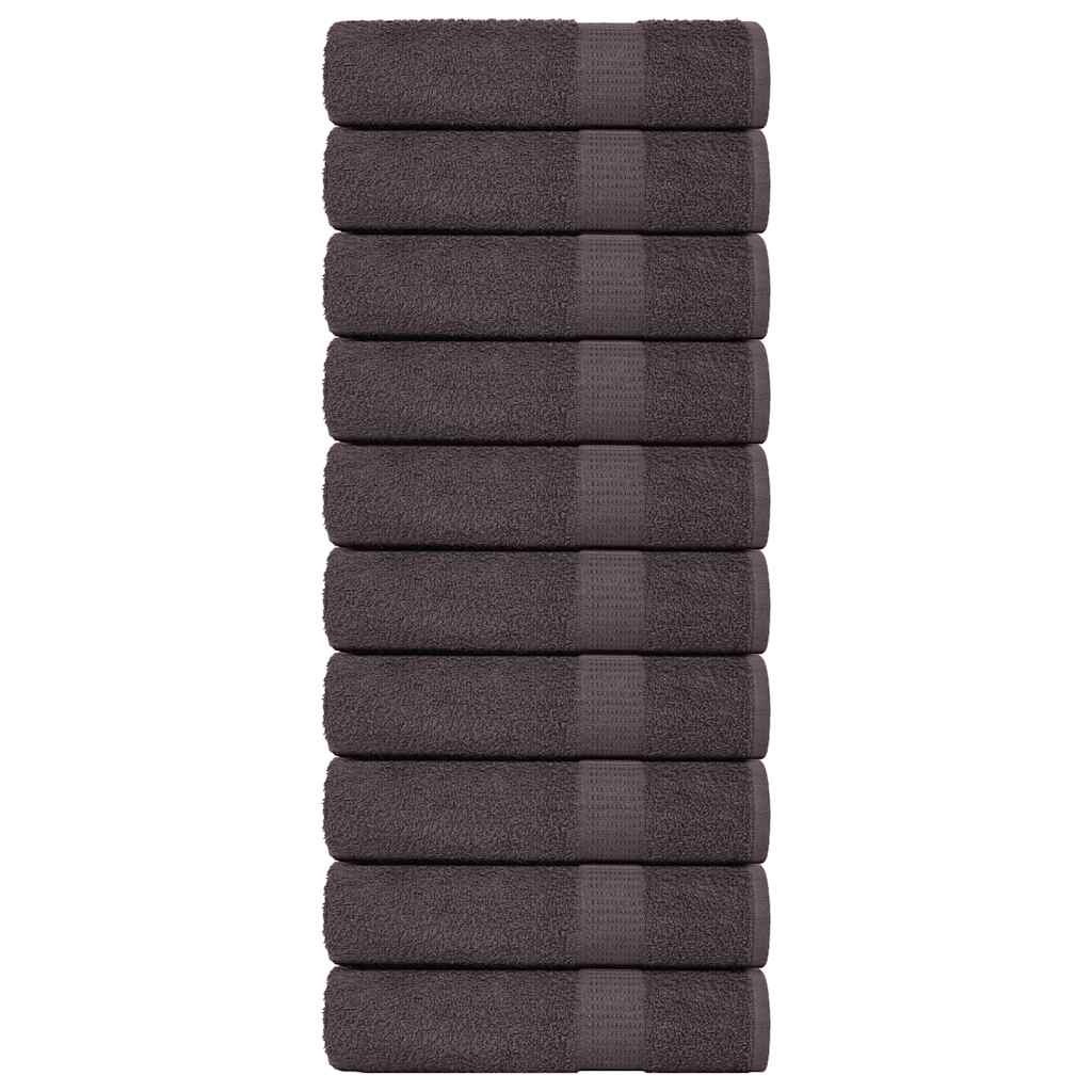 Toallas de baño FROGN 10 uds antracita 100x150 cm 360 g/m²