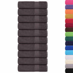Toallas de baño FROGN 10 uds antracita 100x150 cm 360 g/m²