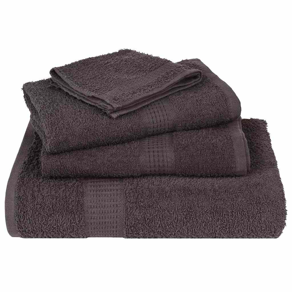 Toallas de baño FROGN 10 uds antracita 100x150 cm 360 g/m²