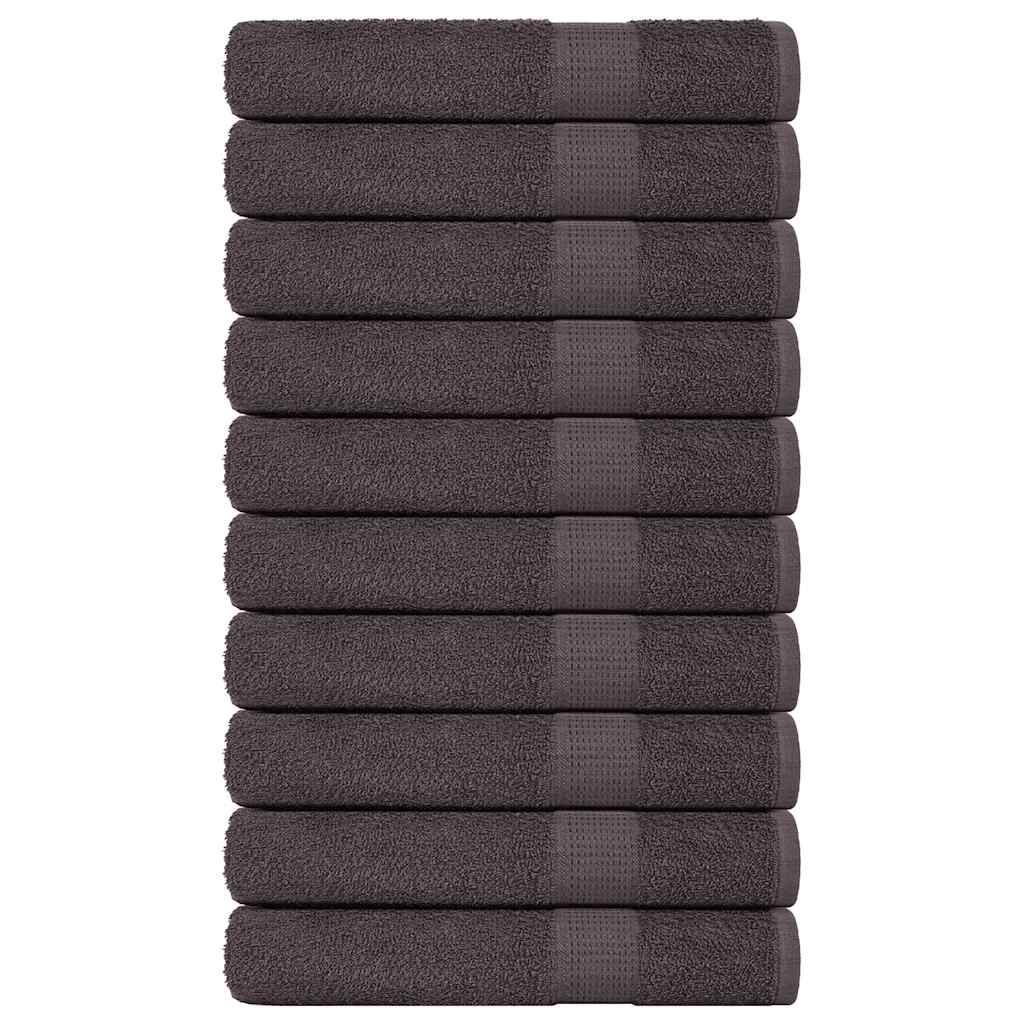 Toallas FROGN 10 uds antracita 100x200 cm 360 g/m²