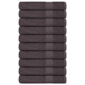 Toallas FROGN 10 uds antracita 100x200 cm 360 g/m²