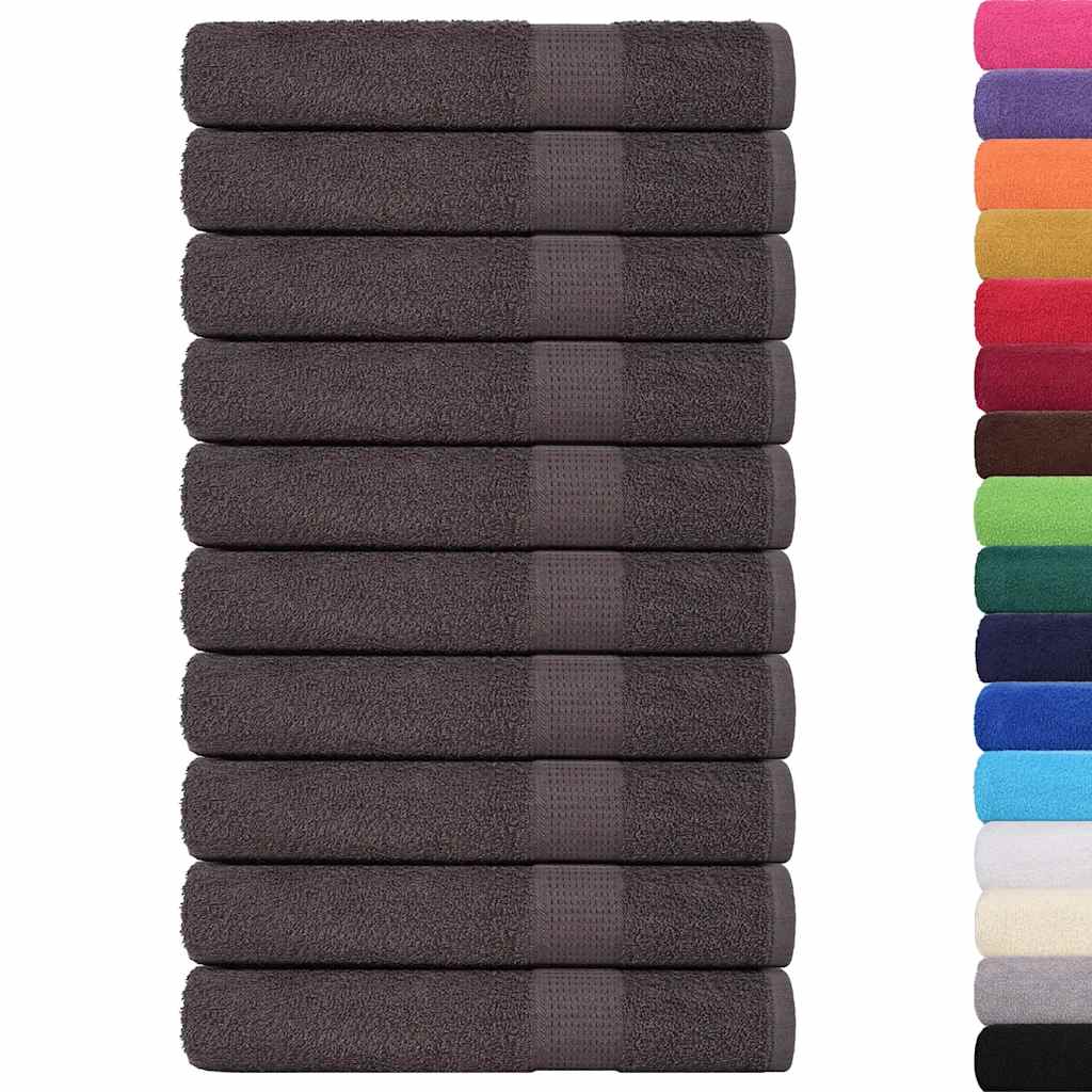 Toallas FROGN 10 uds antracita 100x200 cm 360 g/m²