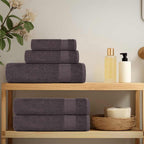 Toallas FROGN 10 uds antracita 100x200 cm 360 g/m²
