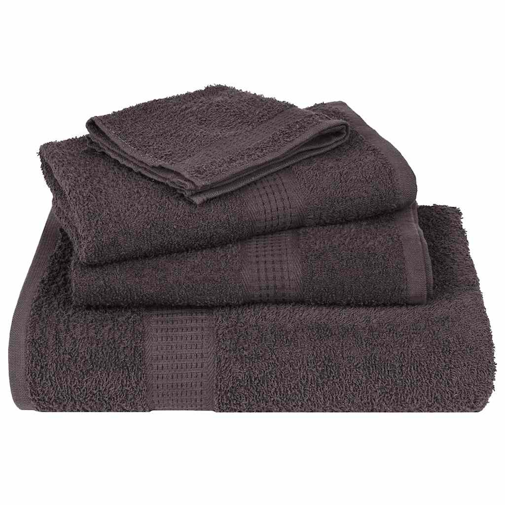 Toallas FROGN 10 uds antracita 100x200 cm 360 g/m²