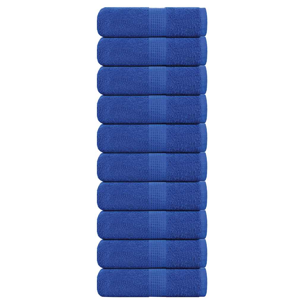 Toallas de invitados FROGN 10 uds azul 30x50 cm 360 g/m²