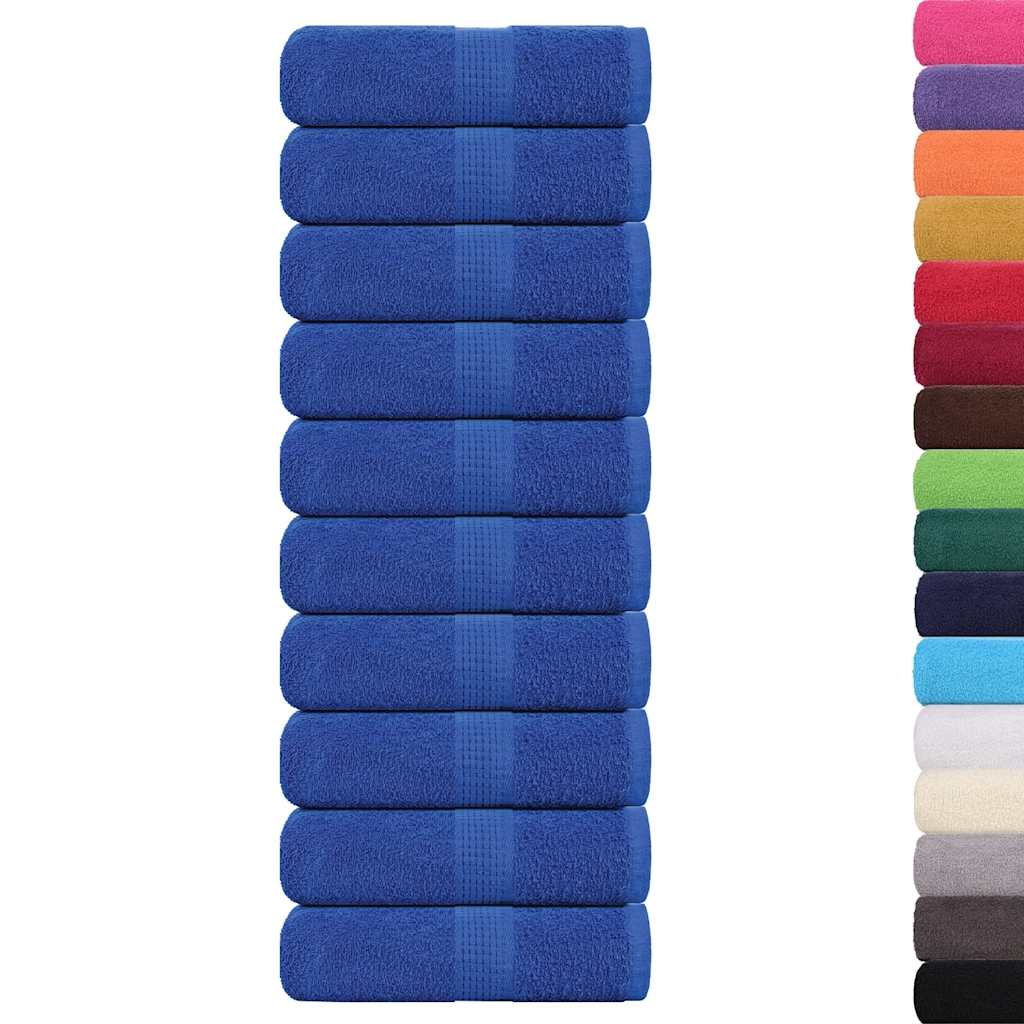 Toallas de invitados FROGN 10 uds azul 30x50 cm 360 g/m²
