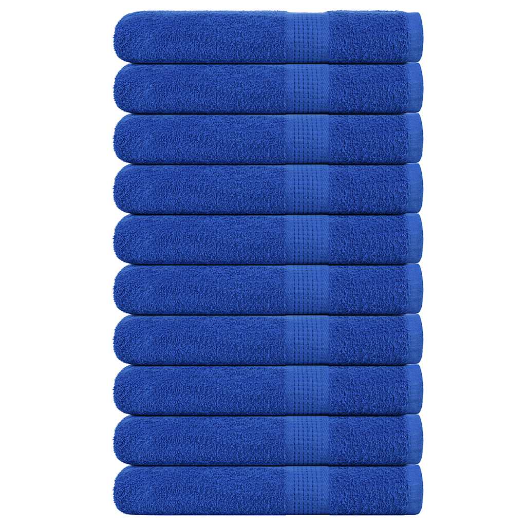 Toallas de sauna FROGN 10 uds azul 80x200 cm 360 g/m²