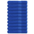 Toallas de sauna FROGN 10 uds azul 80x200 cm 360 g/m²