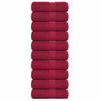 Toallas de baño FROGN 10 uds burdeos 30x30 cm 360 g/m²