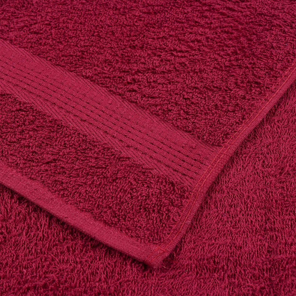 Toallas de baño FROGN 10 uds burdeos 30x30 cm 360 g/m²