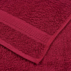 Toallas de baño FROGN 10 uds burdeos 30x30 cm 360 g/m²
