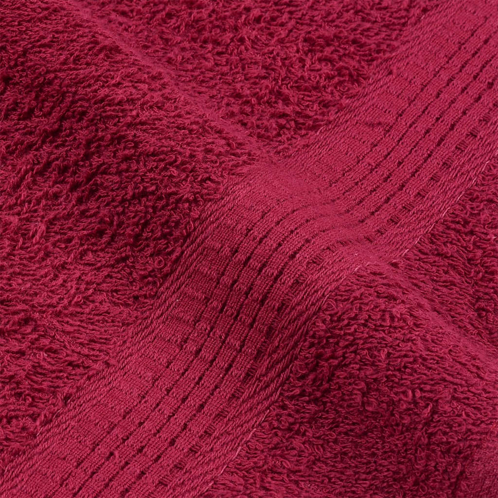 Toallas de baño FROGN 10 uds burdeos 30x30 cm 360 g/m²